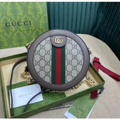 Gucci Ophidia GG round mini shoulder bag 550618