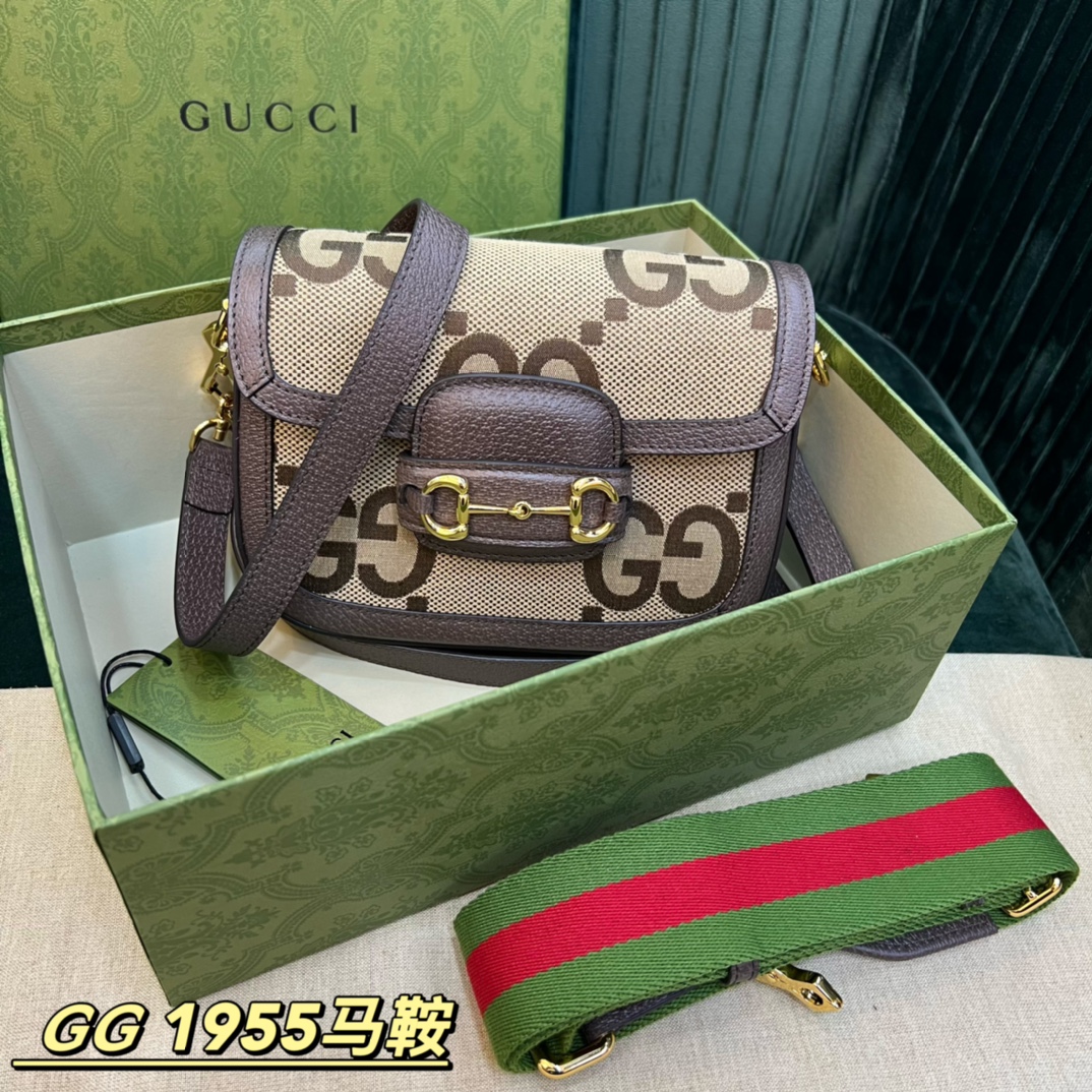 Gucci Horsebit 1955 mini bag GG shoulder bag 658574